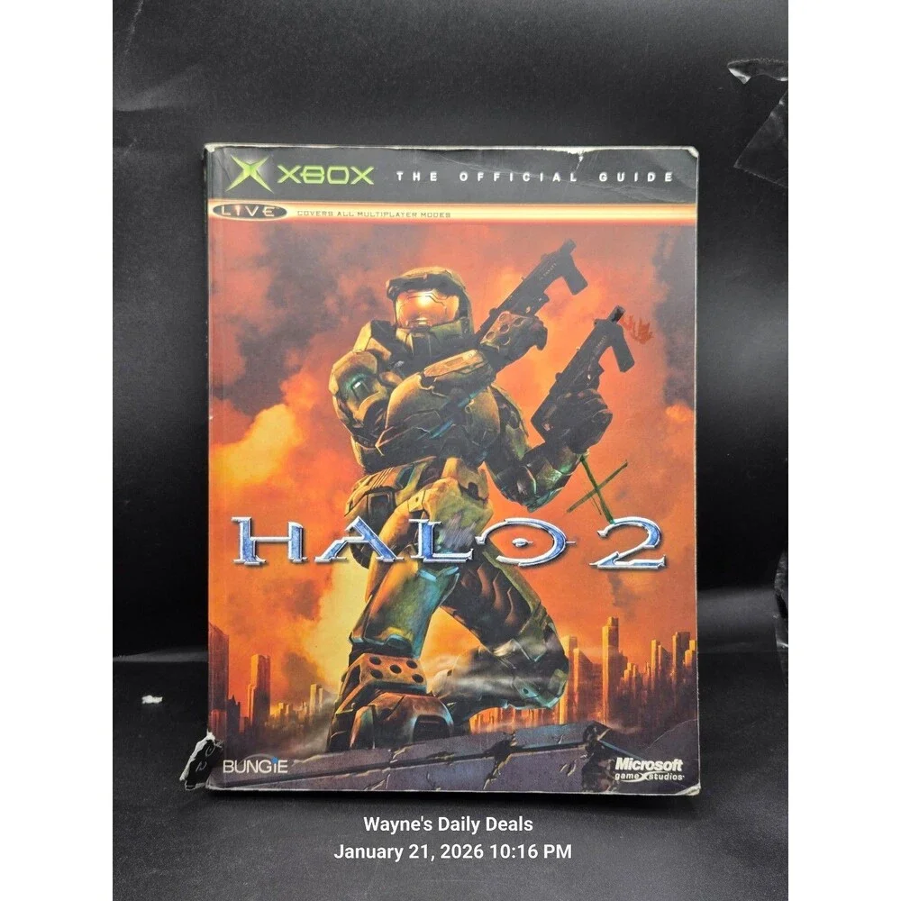 Halo 2 Official Strategy Guide Xbox – Piggyback / Prima – Heavy Wear – Reading